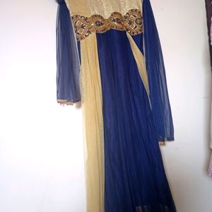 Party Wear Saree Type Gown