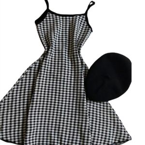 Black And White Checkered Dress