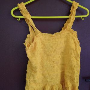 Yellow Crop Top