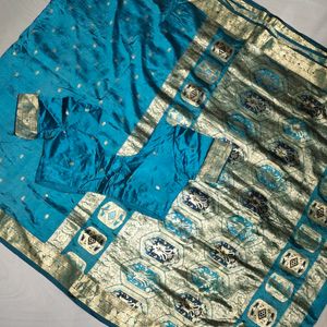 Pure Kanchipuram Silk Saree With Blouse