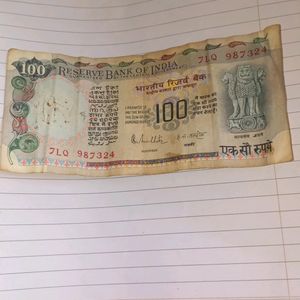 Rare 100 Rupees Old Note