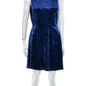 Velvet Dress- Navy Blue