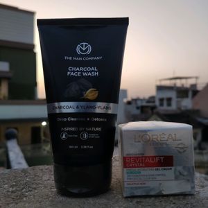 The man company face wash with L'OREAL PARIS Cream