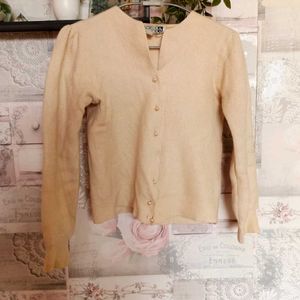 Cream Color Cute Cardigan