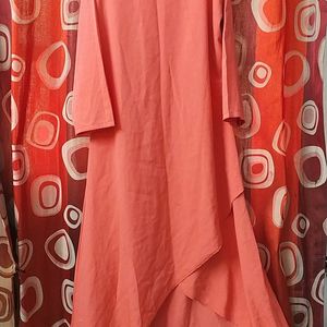 Peach Color Flares Dress