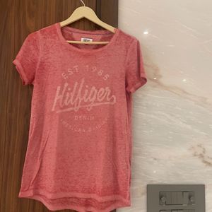 Tommy Hilfiger Tie Dye Effect Pink Top