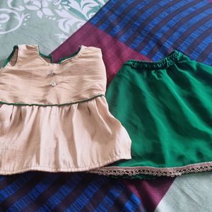 Kurti Skirt For Little Girl