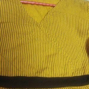 Yellow Peplum Top