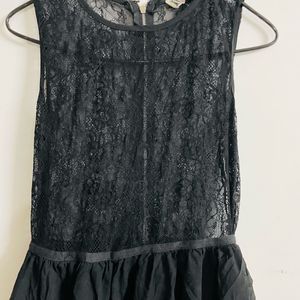 Women Black Flared Dress