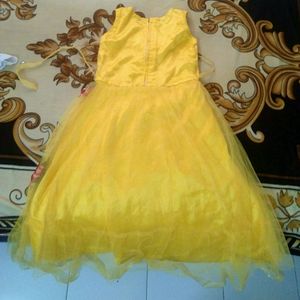 Yellow Frock With Shrug