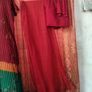 Long Kurti Churi Pant And Dupatta.