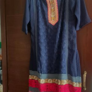 A very good Kurti for women in Blue colour