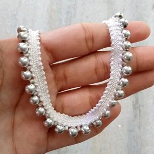 Silver Beads Choker Necklace