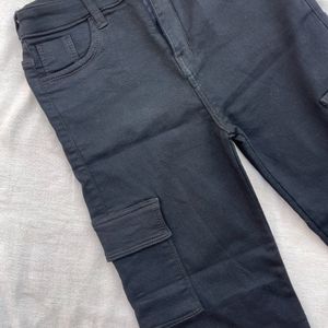 Cargo Jeans With Black Skinny Jean Free Gift