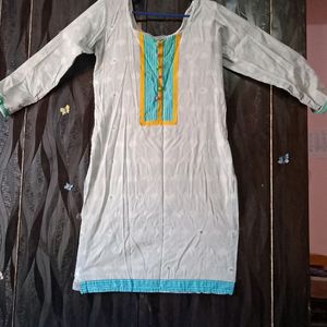 Multicolor Straight Kurta For Women