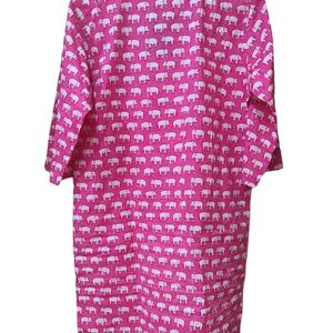 Light Weight Cotton Cambric Elephant Print Kurta