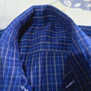 Blue Checked Shirt Lightly Used