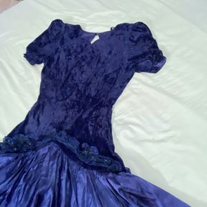 Vintage Velvet Satin Dress