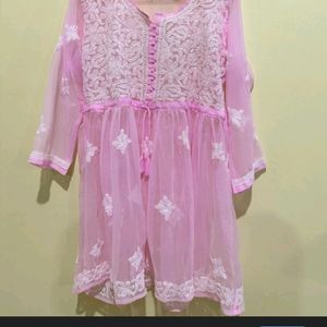 Lucknowi Georgette Kurti...