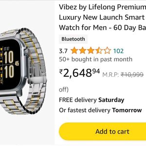 Vibez Pacific Smartwatch Worth 3000