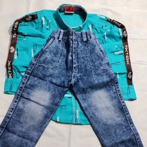 Baby Boy Shirt and Jeans 2-4 Years