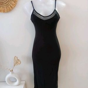 Forever 21 Hot Black Bodycon Midi