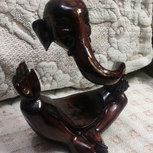 Brown Hawa Ganesh Resin Idols