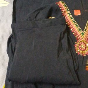 Navy Blue Kurta Set And Suits