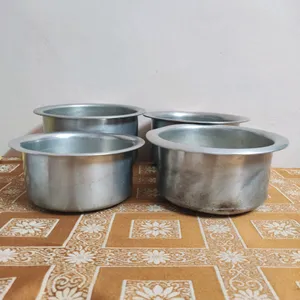 Set Of 4 Aluminium Patilas