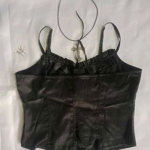 Black Lace Camisole Top