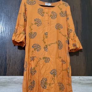 PRINTED KURTA WITH POCKETS