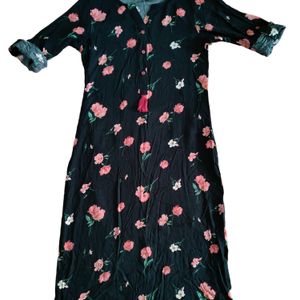 Straight Fit  Floral Kurta