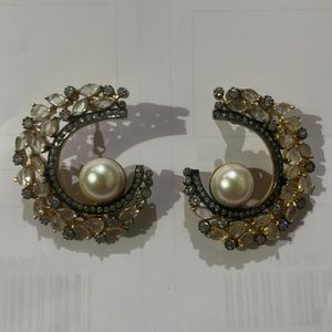 Diamond Stone Earrings