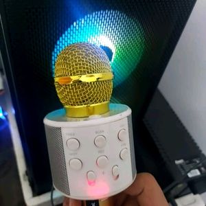 Golden Colour Bluetooth Speaker With Microphone