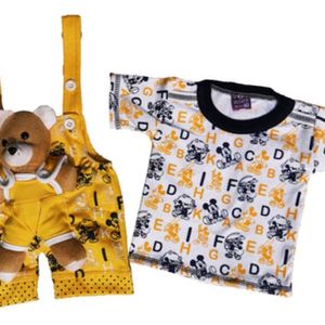 Baby Boy's and Girl's Cotton with teddy attached Wear 2 Pieces Clothing