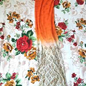 Stitched Orange Kurtha Set | Size 34