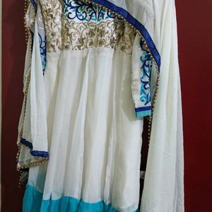 Kriti Sanon Style Anarkali Kurti Set With Dupatta