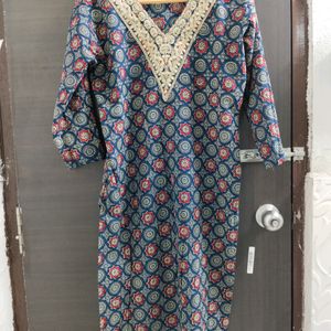 New Cotton Kurti Pathani Set