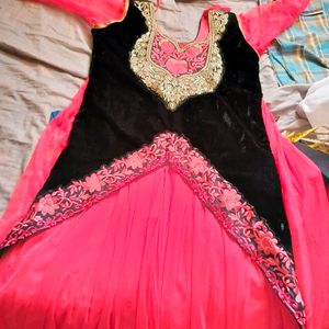 Velvet Anarkali Gown