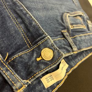 Zara High Waisted Denim Shorts