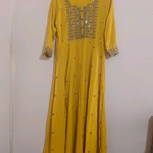 Yellow Anarkali Kurta