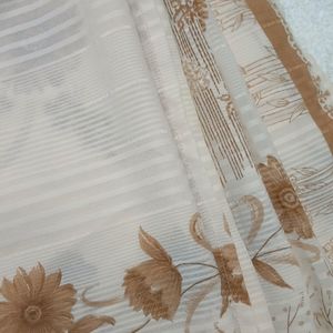 Mom's Off White Saree