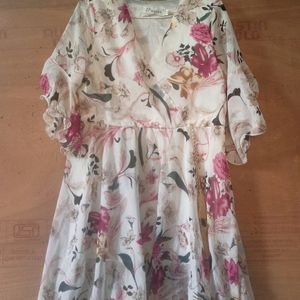 Floral A-line Dress