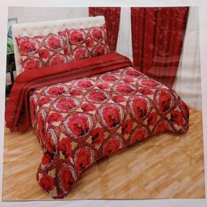 New Catlog Piece Double Bedsheet With Pillow Cover