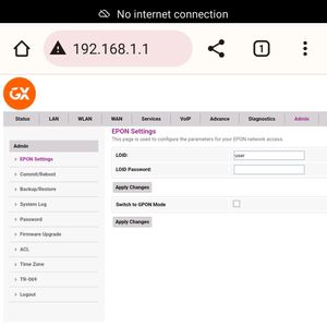 GX E-4222 GPON & EPON UNLOCKED FIBER ROUTER