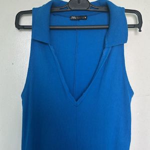 Zara blue mini dress