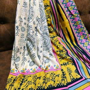 Warli Print Saree