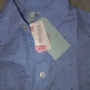 Light Blue Printed Shirt