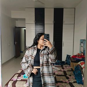 koZara Style Thick Flannel Coat Chic Women Elegant