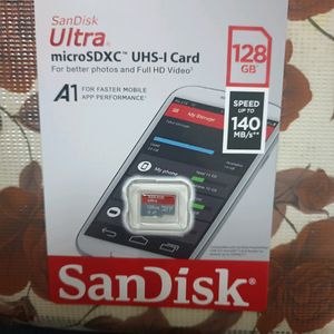 SanDisk Memory Card Ultra 128Gb New💯Sealed Pack